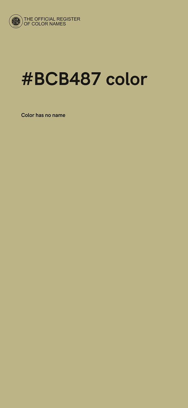 #BCB487 color image