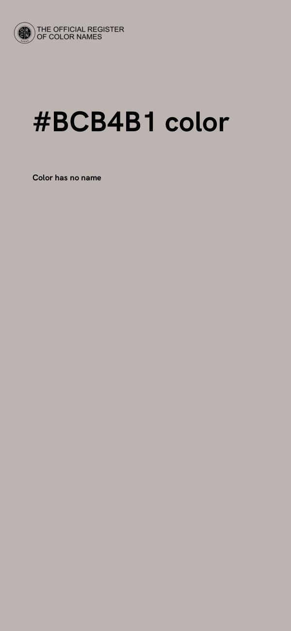 #BCB4B1 color image