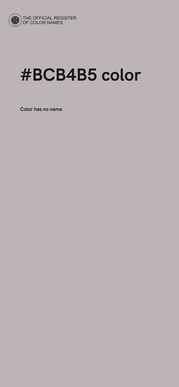 #BCB4B5 color image