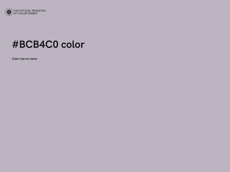 #BCB4C0 color image