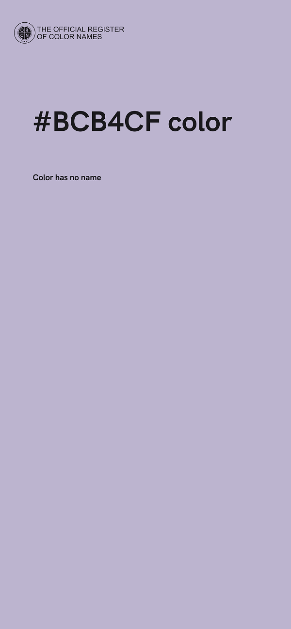 #BCB4CF color image