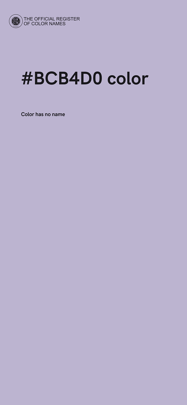 #BCB4D0 color image