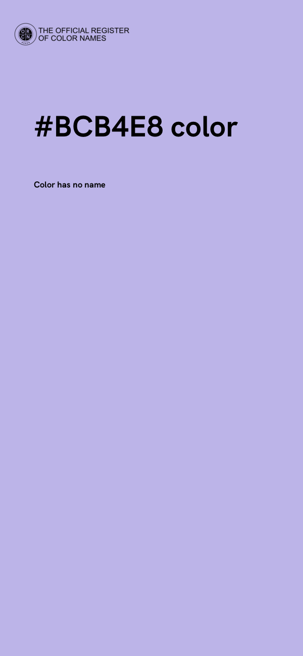#BCB4E8 color image