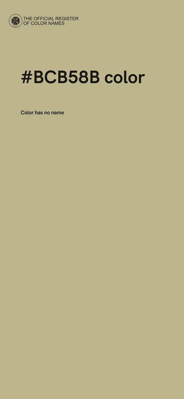 #BCB58B color image