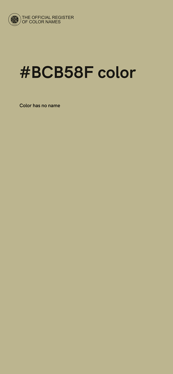 #BCB58F color image