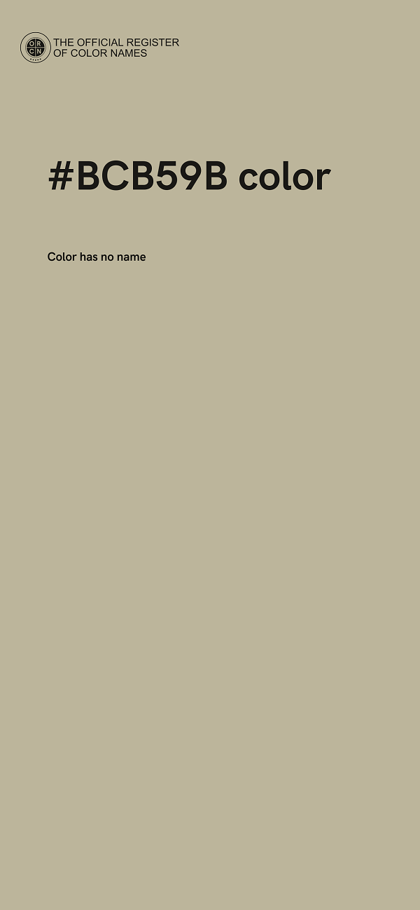 #BCB59B color image