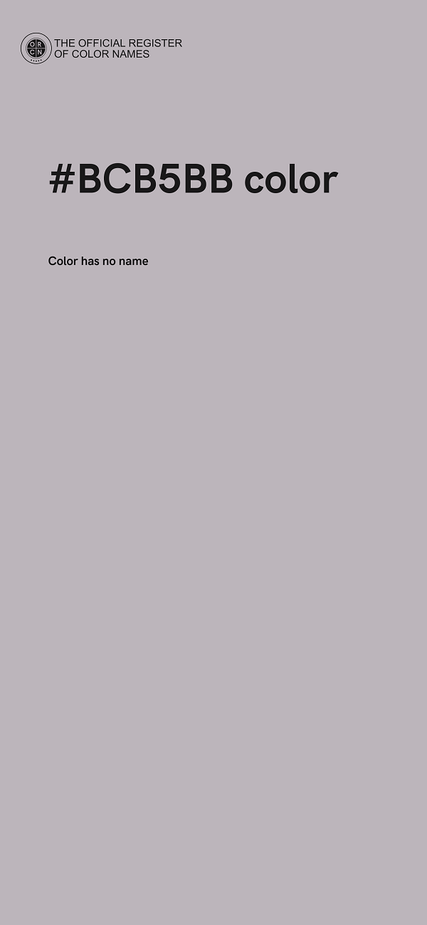 #BCB5BB color image
