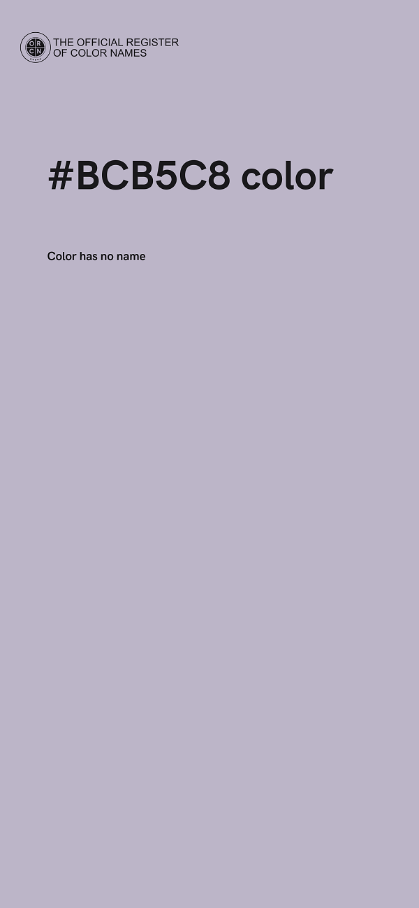#BCB5C8 color image