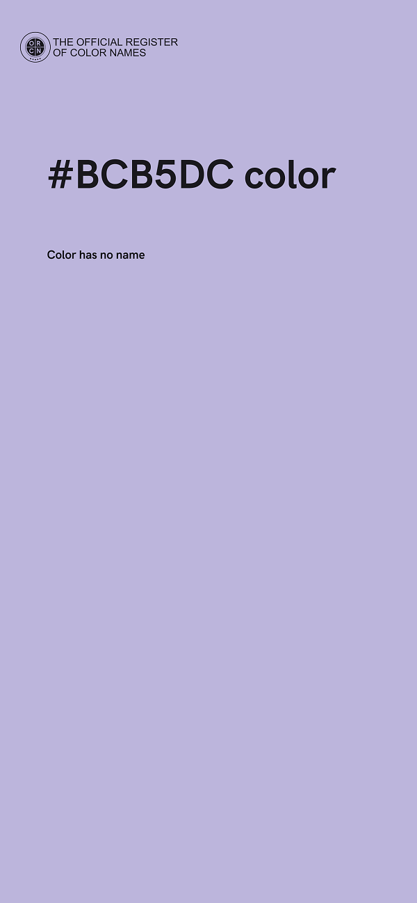 #BCB5DC color image