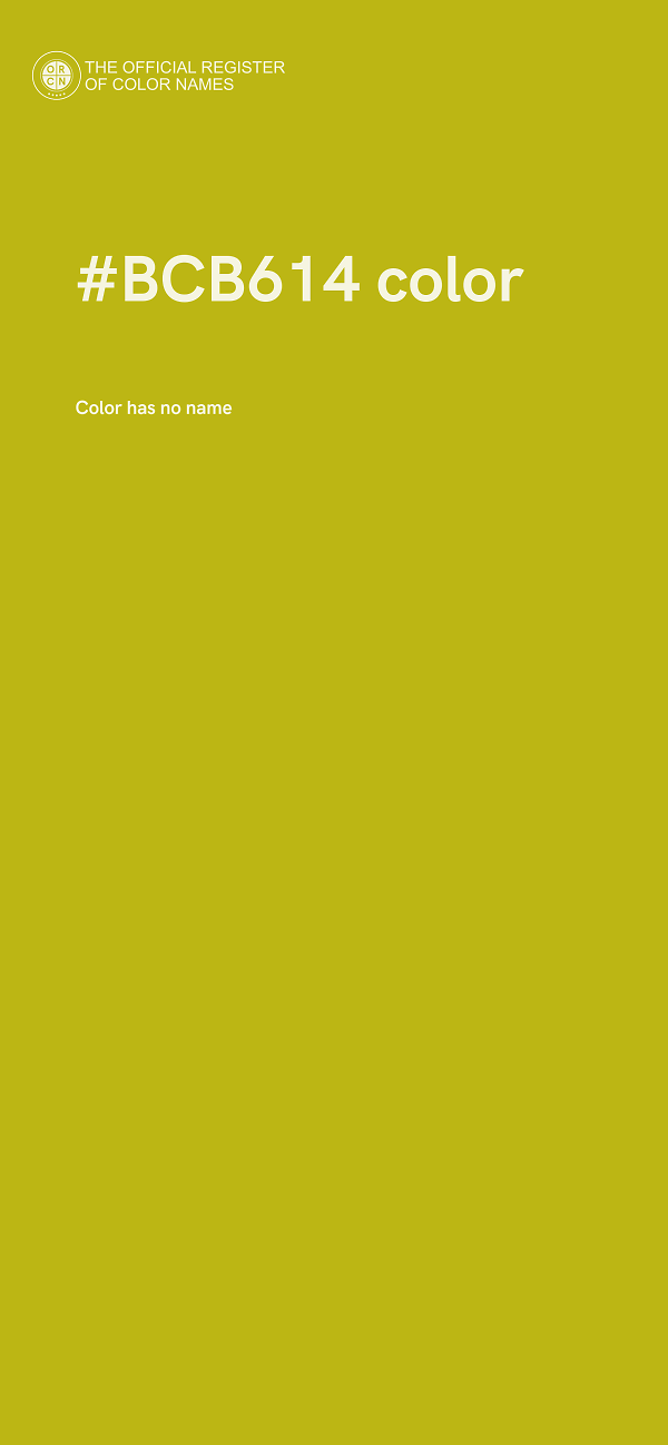 #BCB614 color image