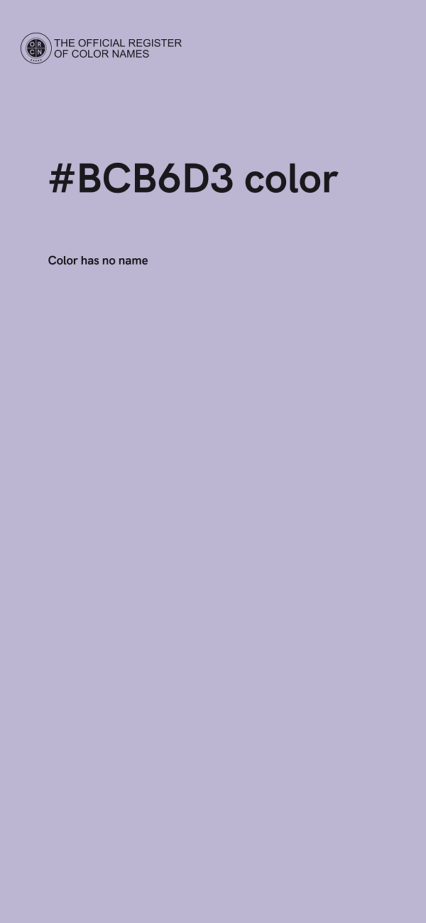 #BCB6D3 color image