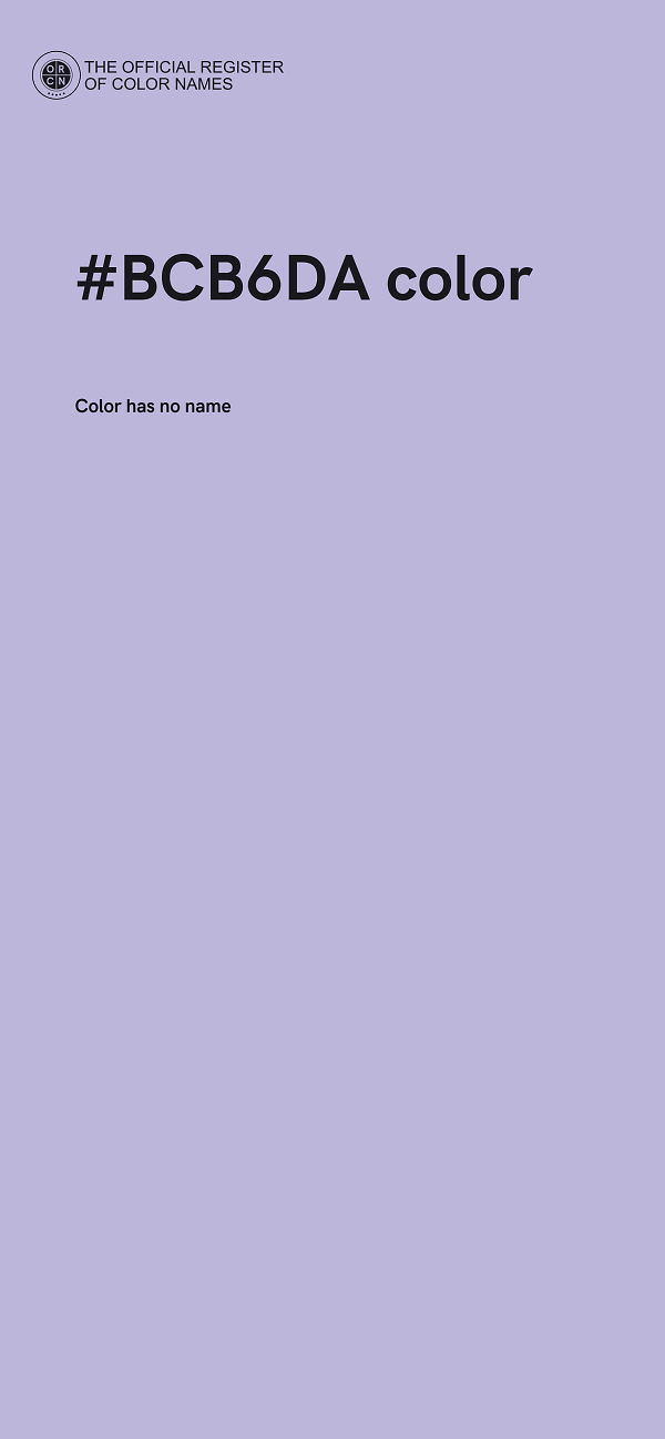 #BCB6DA color image