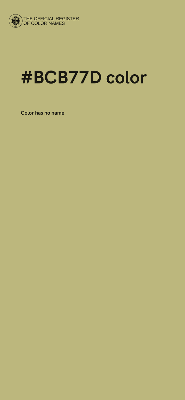 #BCB77D color image