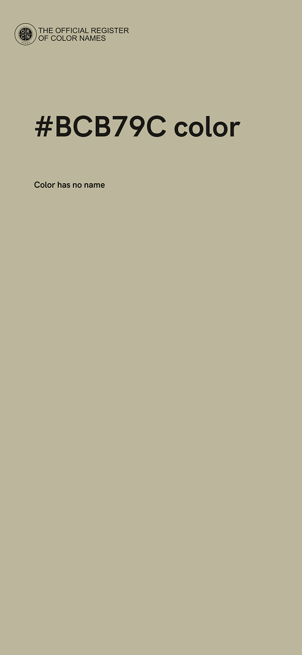 #BCB79C color image