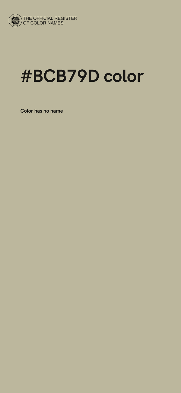 #BCB79D color image