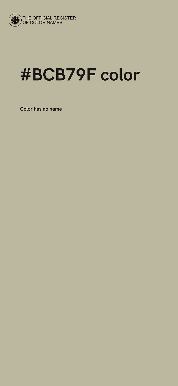 #BCB79F color image
