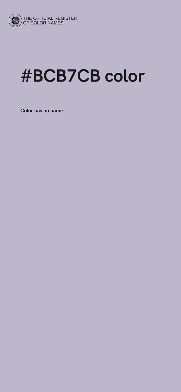#BCB7CB color image