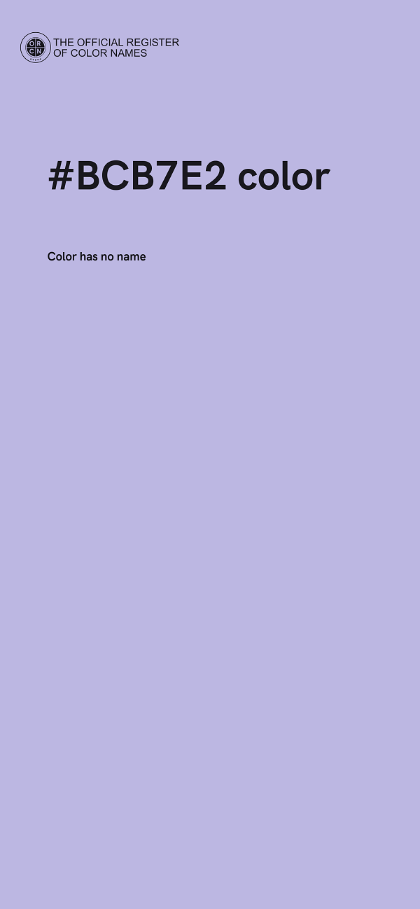 #BCB7E2 color image