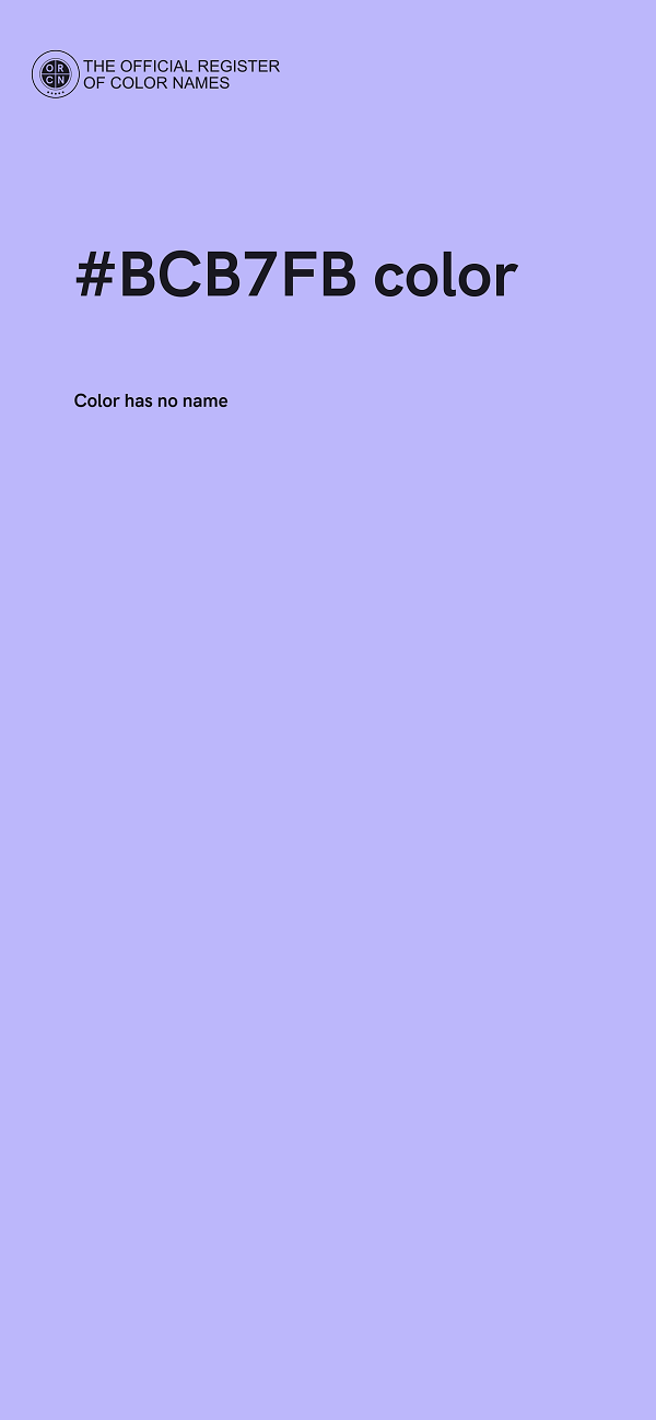#BCB7FB color image