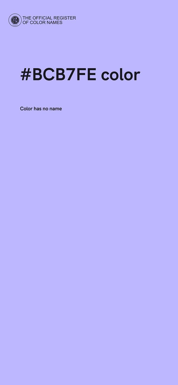 #BCB7FE color image