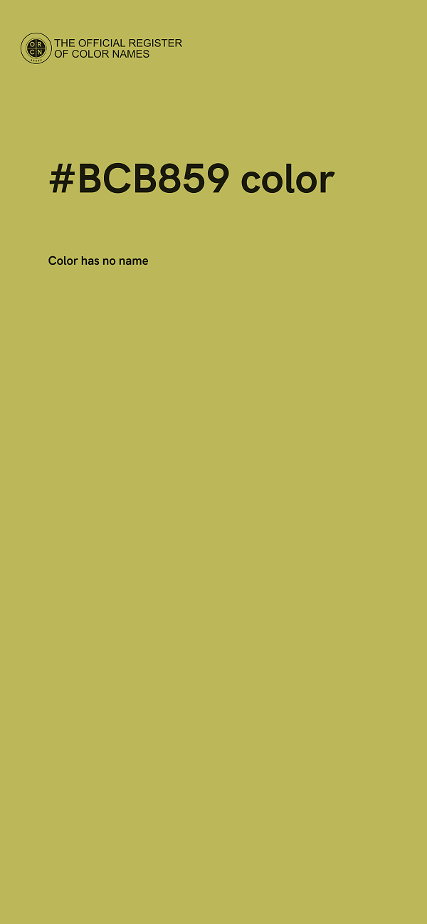 #BCB859 color image