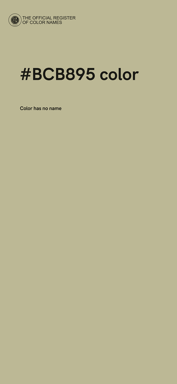 #BCB895 color image