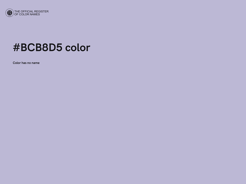 #BCB8D5 color image