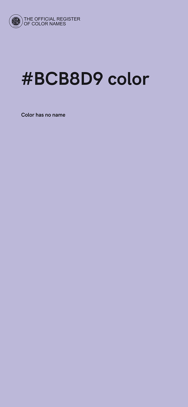 #BCB8D9 color image