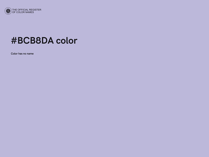 #BCB8DA color image