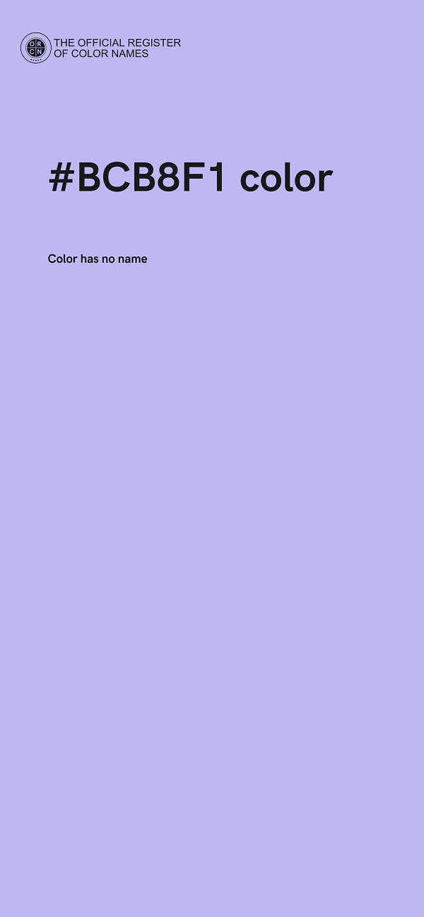 #BCB8F1 color image