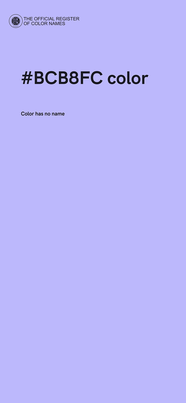 #BCB8FC color image