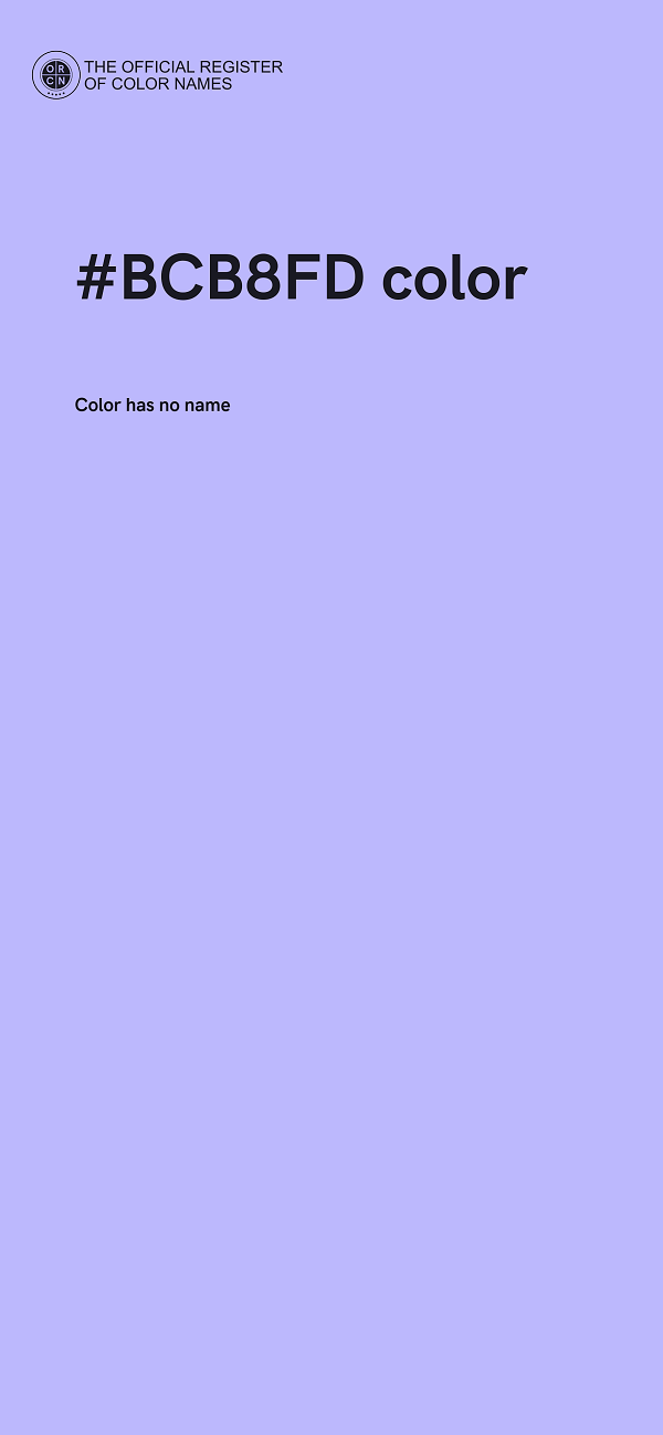 #BCB8FD color image