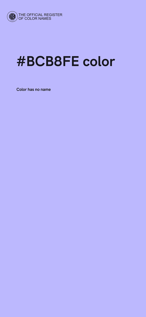 #BCB8FE color image