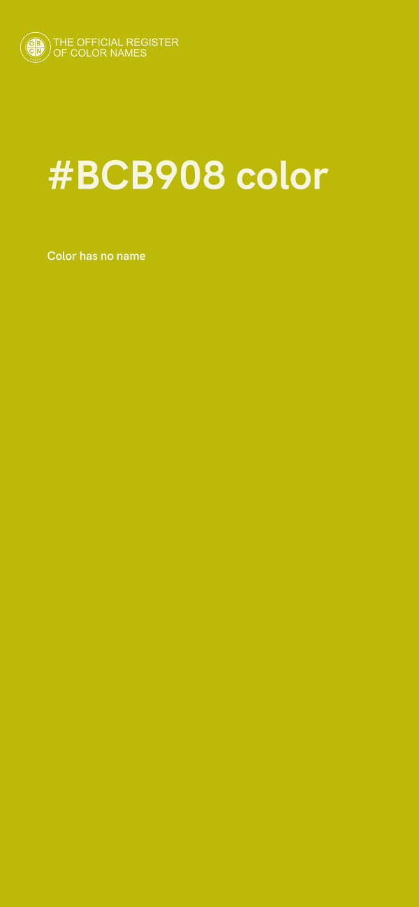 #BCB908 color image