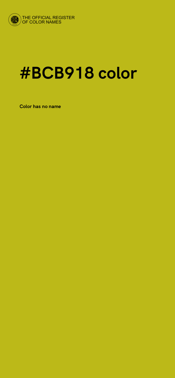 #BCB918 color image