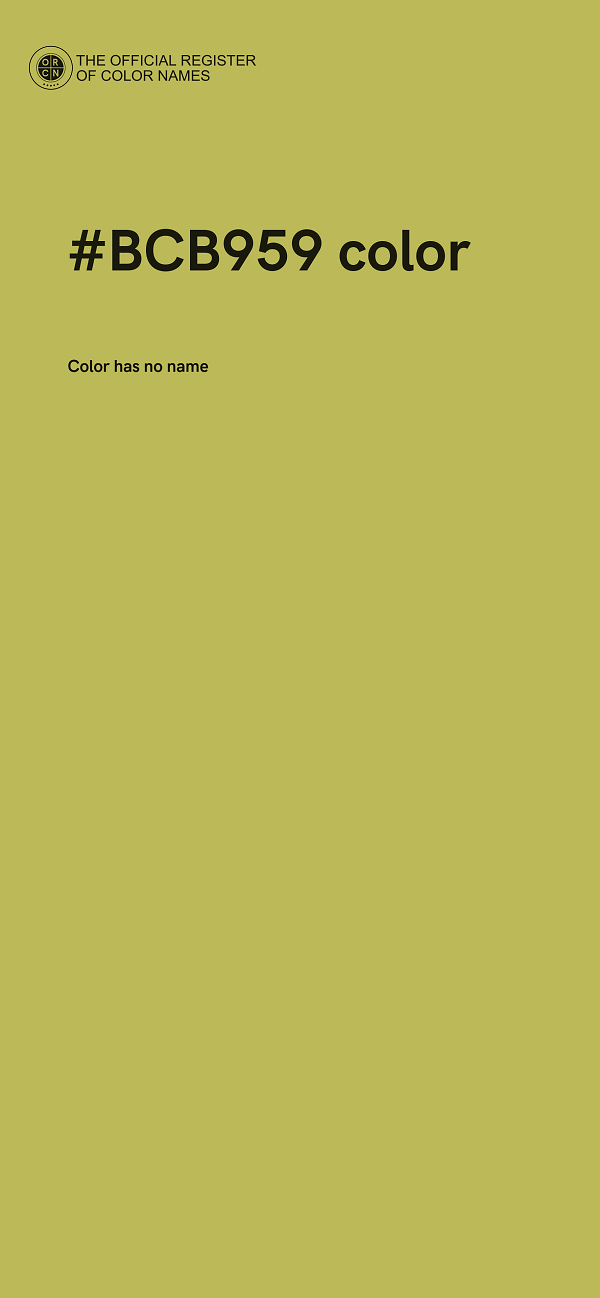 #BCB959 color image