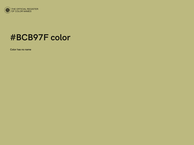 #BCB97F color image