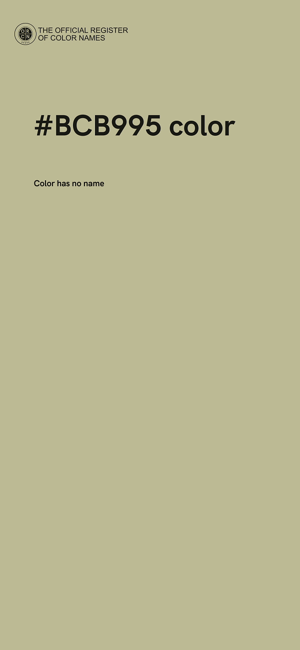 #BCB995 color image
