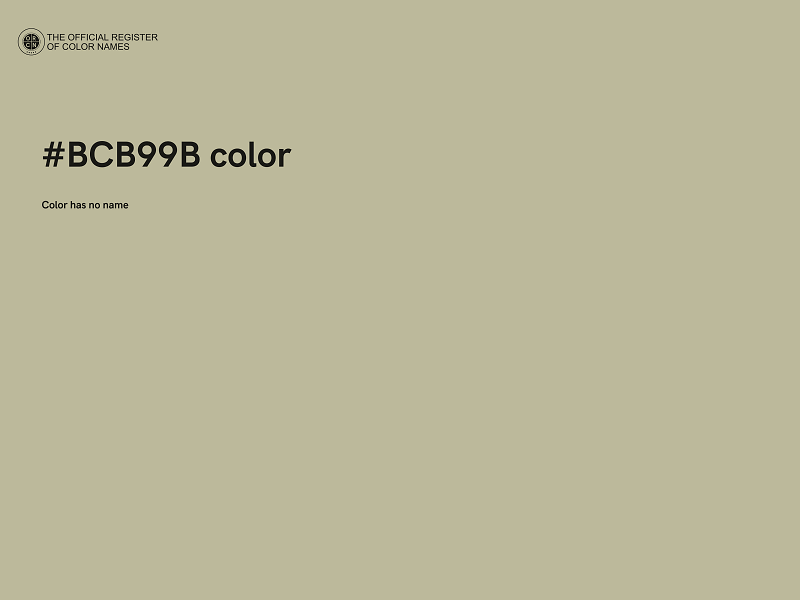 #BCB99B color image