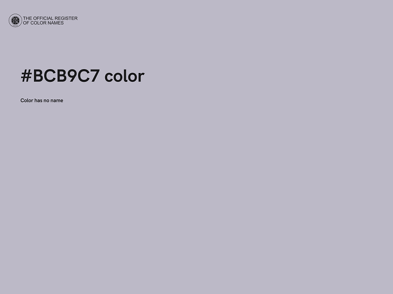 #BCB9C7 color image