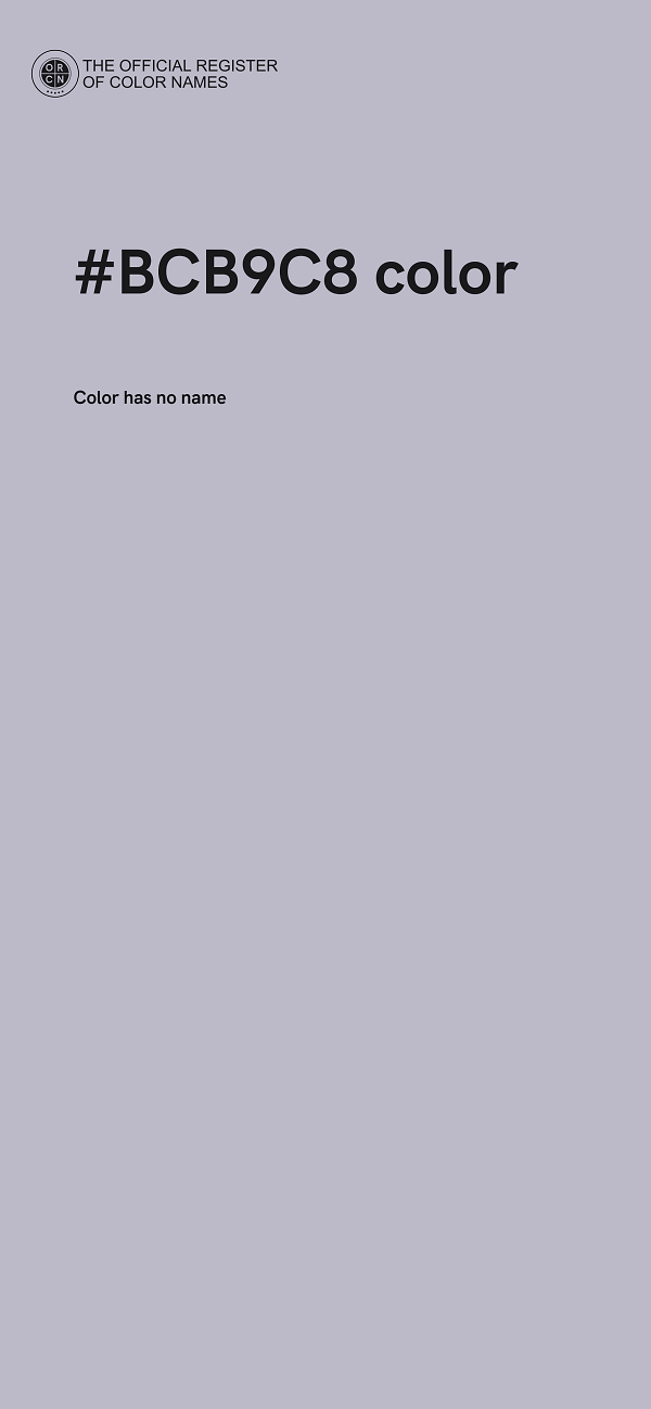 #BCB9C8 color image