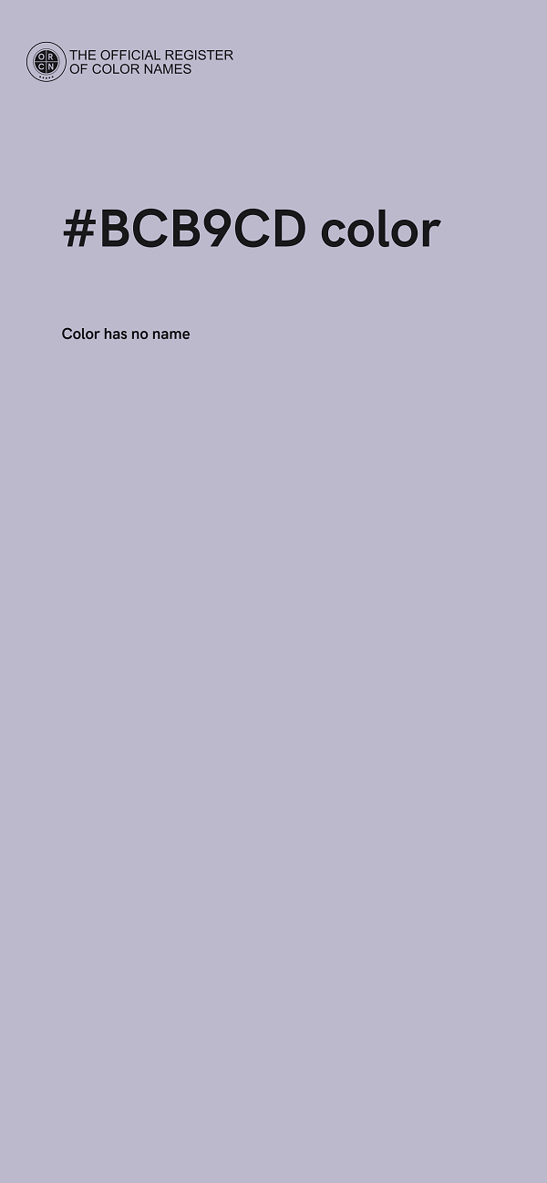 #BCB9CD color image