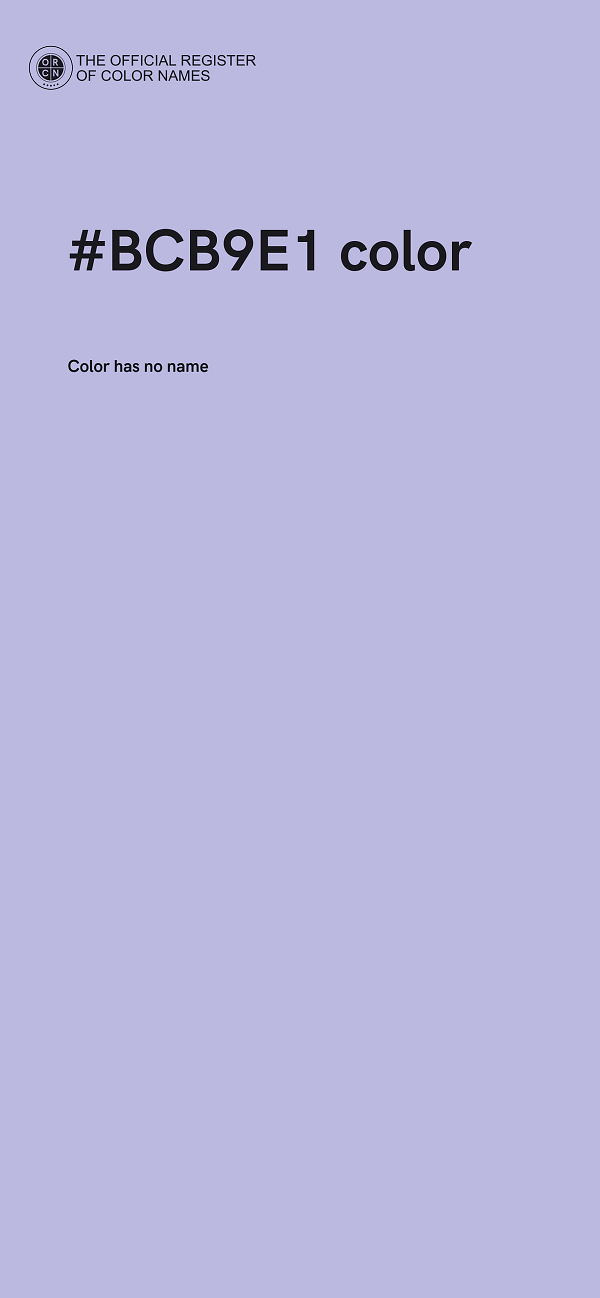 #BCB9E1 color image
