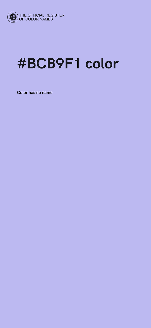 #BCB9F1 color image