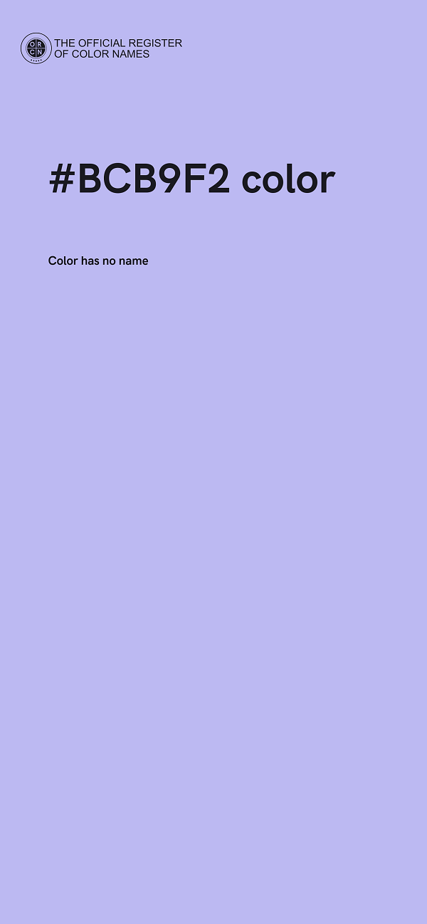 #BCB9F2 color image