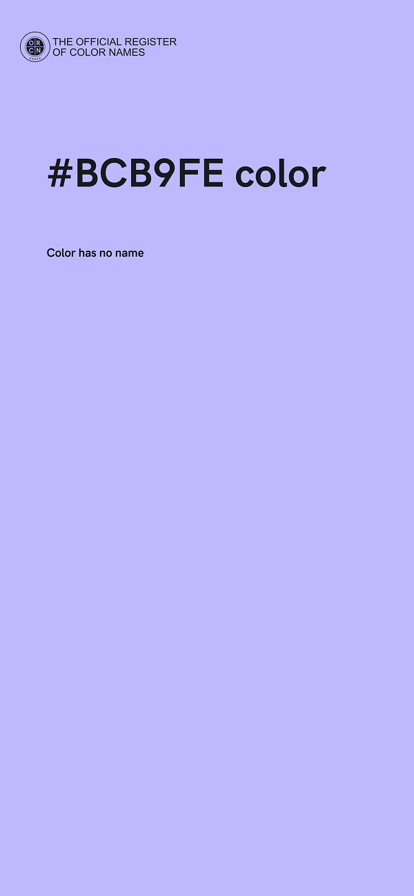 #BCB9FE color image