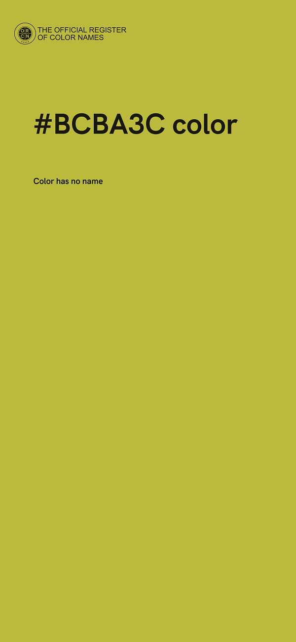 #BCBA3C color image