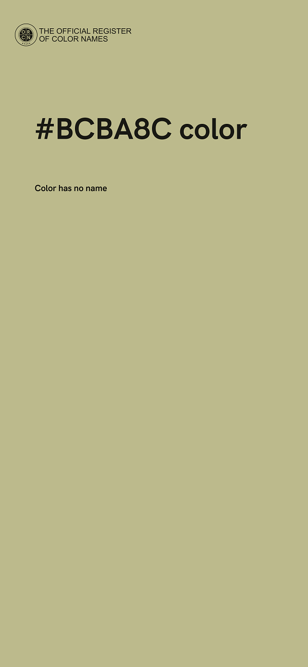 #BCBA8C color image
