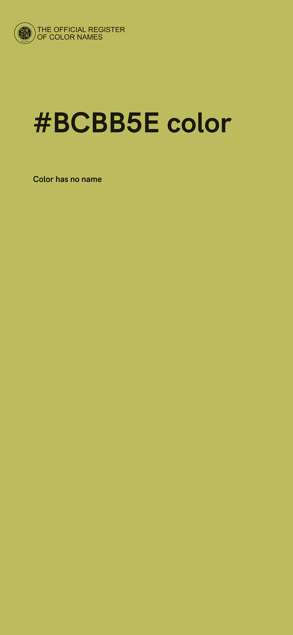 #BCBB5E color image