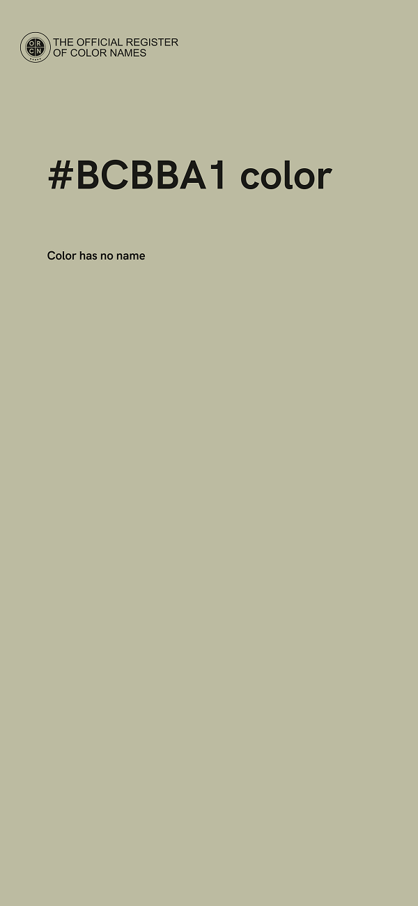 #BCBBA1 color image